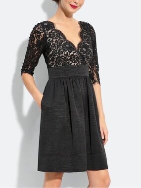 NWOT Eliza J | Black Missy Lace Dress, size 8